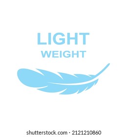 Lightweight Feather Icon Vector Illustration