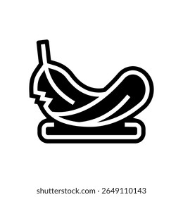 ícone de glifo leve vetor. sinal leve. ilustração de símbolo isolado