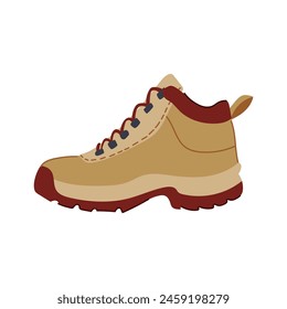 lightweight hiking boots male cartoon. comfortable grip, traction gear, shoes equipment lightweight hiking boots male sign. isolated symbol vector illustration