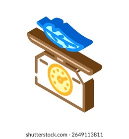 ícone isométrico leve vetor. sinal leve. ilustração de símbolo isolado