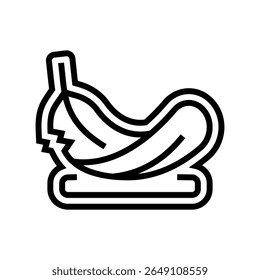 vetor de ícone de linha leve. sinal leve. símbolo de contorno isolado ilustração preta