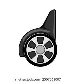 lightweight luggage wheels cartoon. retractable sturdy, noiseless multi, directional detachable lightweight luggage wheels sign. isolated symbol vector illustration