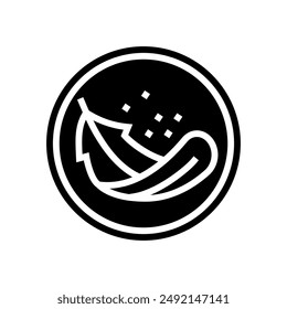 lightweight product label caution glyph icon vector. lightweight product label caution sign. isolated symbol illustration