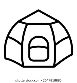 Estilo De Linha De Ícone De Tenda Leve Para Vários Fins De Design