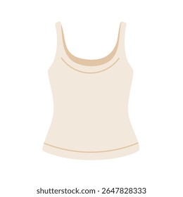 Camisola branca leve sem mangas para roupas de verão casuais e roupas de praia