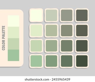lightyellow gainsboro silver darkseagreen color palette, colour matching, rgb colors, harmonious colours catalog sample, design and edit idea