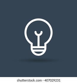 Ligth Lamp icon vector. Vector illustration eps10.