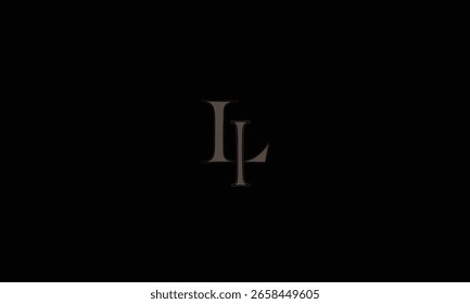 LI, IL, L, I, I, L, abstracto, letras, logotipo, monograma, estilo, símbolos, ambiciones, iconos, 
