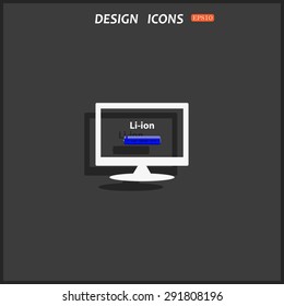 li-ion battery. icon. vector design