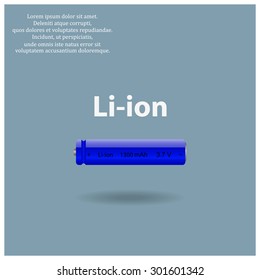 li-ion battery. icon. vector design