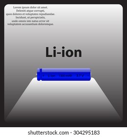 li-ion battery. icon. vector design