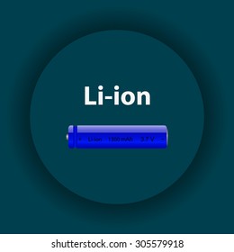 li-ion battery. icon. vector design