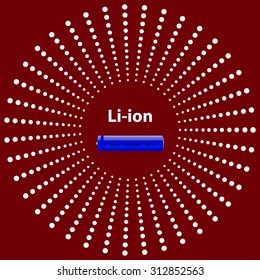 li-ion battery. icon. vector design
