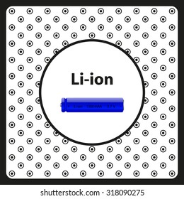 li-ion battery. icon. vector design