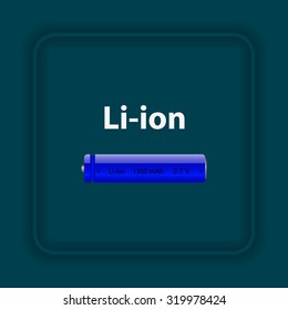 li-ion battery. icon. vector design