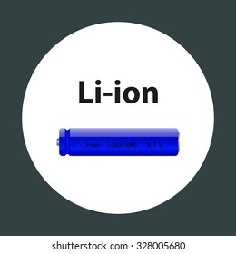 li-ion battery. icon. vector design