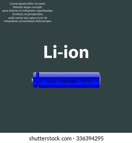 li-ion battery. icon. vector design