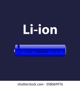 li-ion battery. icon. vector design