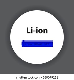 li-ion battery. icon. vector design