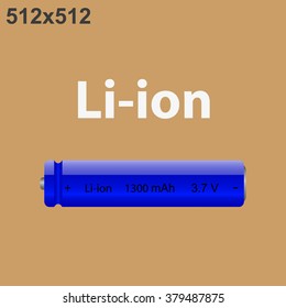 li-ion battery. icon. vector design