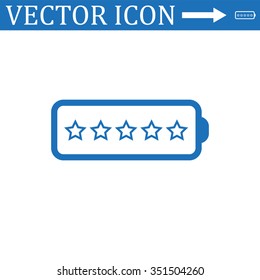 li-ion battery icon, vector illustration. Modern design. Flat design style