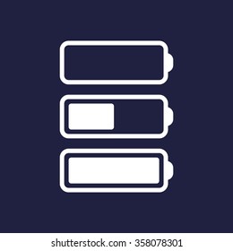 li-ion battery icon, vector illustration. Modern design. Flat design style