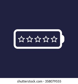 li-ion battery icon, vector illustration. Modern design. Flat design style