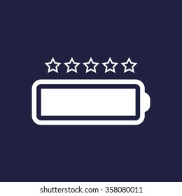 li-ion battery icon, vector illustration. Modern design. Flat design style