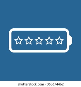 li-ion battery icon, vector illustration. Modern design. Flat design style