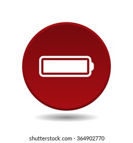 li-ion battery icon, vector illustration. Flat design style