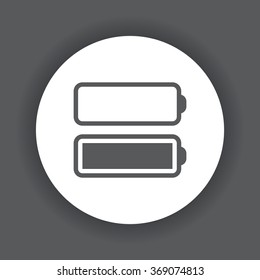 li-ion battery icon, vector illustration. Modern design. Flat design style