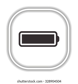 li-ion battery.  Modern design flat style icon
