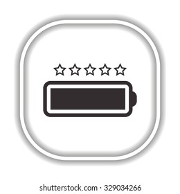 li-ion battery.  Modern design flat style icon