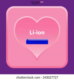 li-ion battery , vector illustration, EPS 10