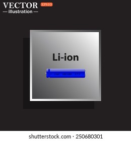 li-ion battery , vector illustration, EPS 10