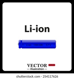 li-ion battery , vector illustration, EPS 10
