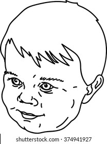 Liitle Baby Face Smiling.