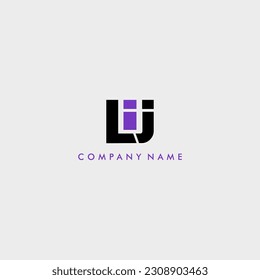 LIJ initial letter monogram logo