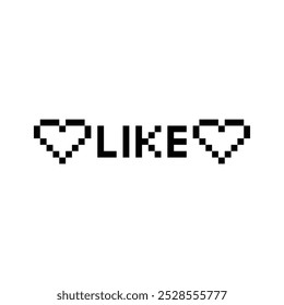 like 8 bit icon heart Pixel art 8-bit for game