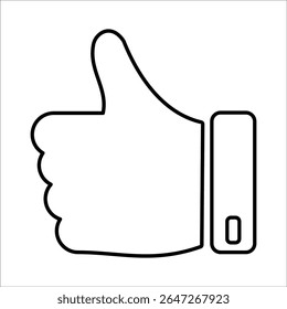 Like, Icono de aprobación, Vector de línea