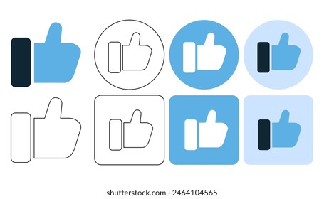 like, approved, thumbs up icon symbol ui and ux design, glyphs and stroke line icon	