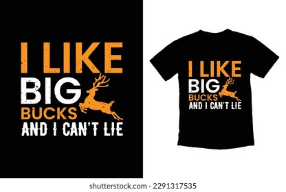 Diseño de camisetas de caza, vector de caza, gráfico para camisetas, gráfico vectorial, fondo de estilo de caza, afiche tipográfico o camiseta, vector de ciervo