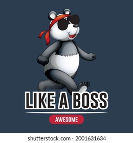 
Like a boss awesome slogan t shirt design