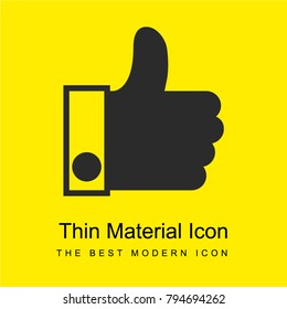 Like bright yellow material minimal icon or logo design