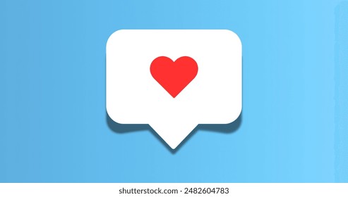 Like Button with blue gradient background with shadow of like button. Blue background for your project.