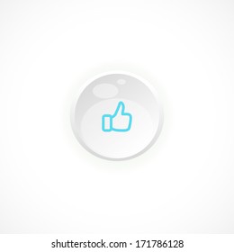 like, button, icon isolated on a white background for your design, vector illustration