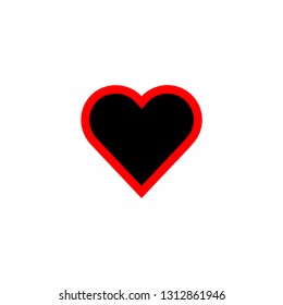 Like button icon. Social media heart sign