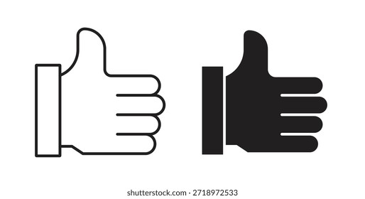 Like button icon. Symbol, logo illustration. graphic icon set