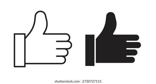 Wie Schaltflächensymbole für Design. Einfach editierbarer Strich. Modernes Flachdesign.