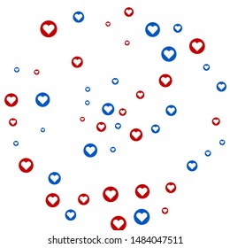 Like button. Media network. Sparkle background for marketing